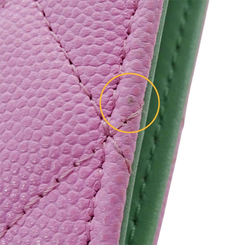 CHANEL Pink Caviar Leather Logo Wallet - Picture 12 of 14